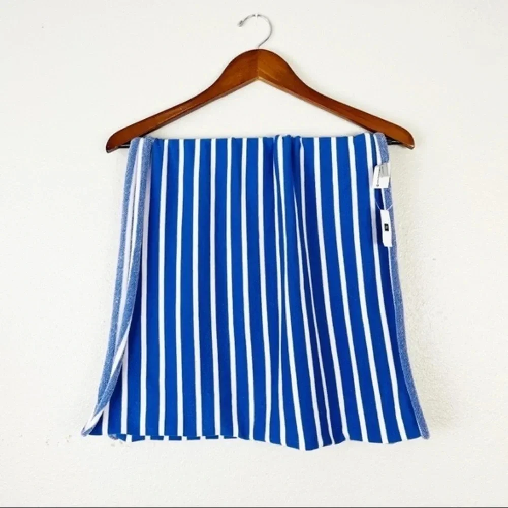 GAP NEW‎ Blue Cotton Stripe Scarf OS